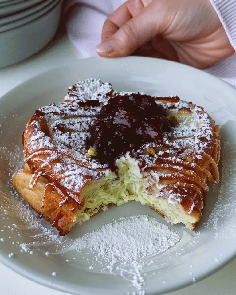 Pistachio Cream Brioche French Toast
