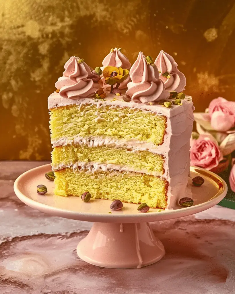 Pistachio Tres Leches Cake (Three Milk Cake)
