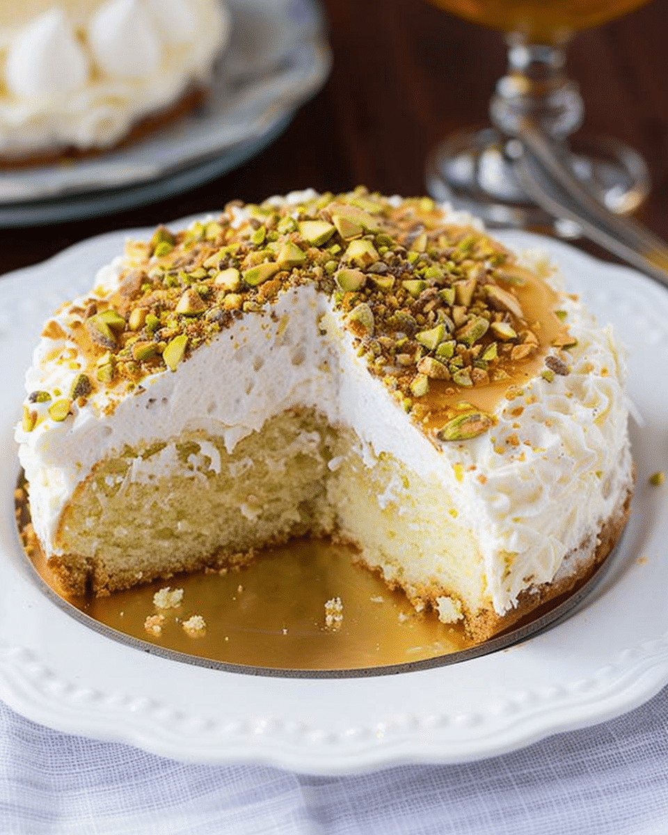 Pistachio & Semolina Syrup Cake