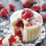 Raspberry and White Chocolate Cups