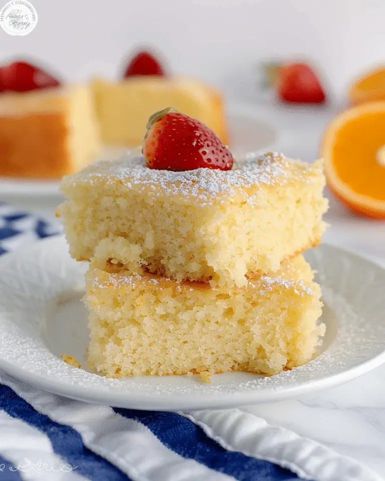 Rosewater and Orange Blossom Semolina Cake