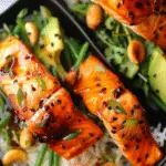 Soy Honey Glazed Salmon Bowls
