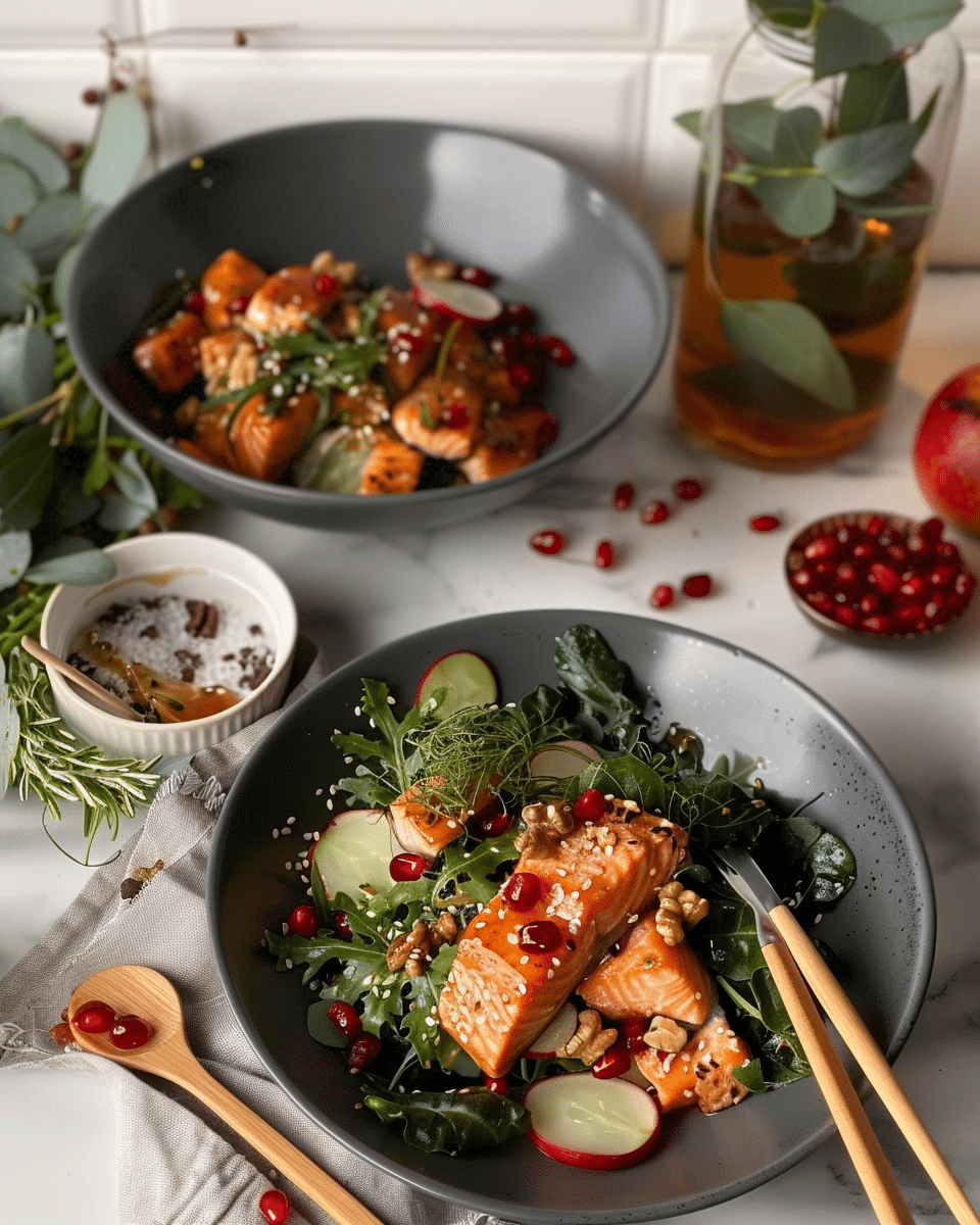 Soy Honey Glazed Salmon Bowls