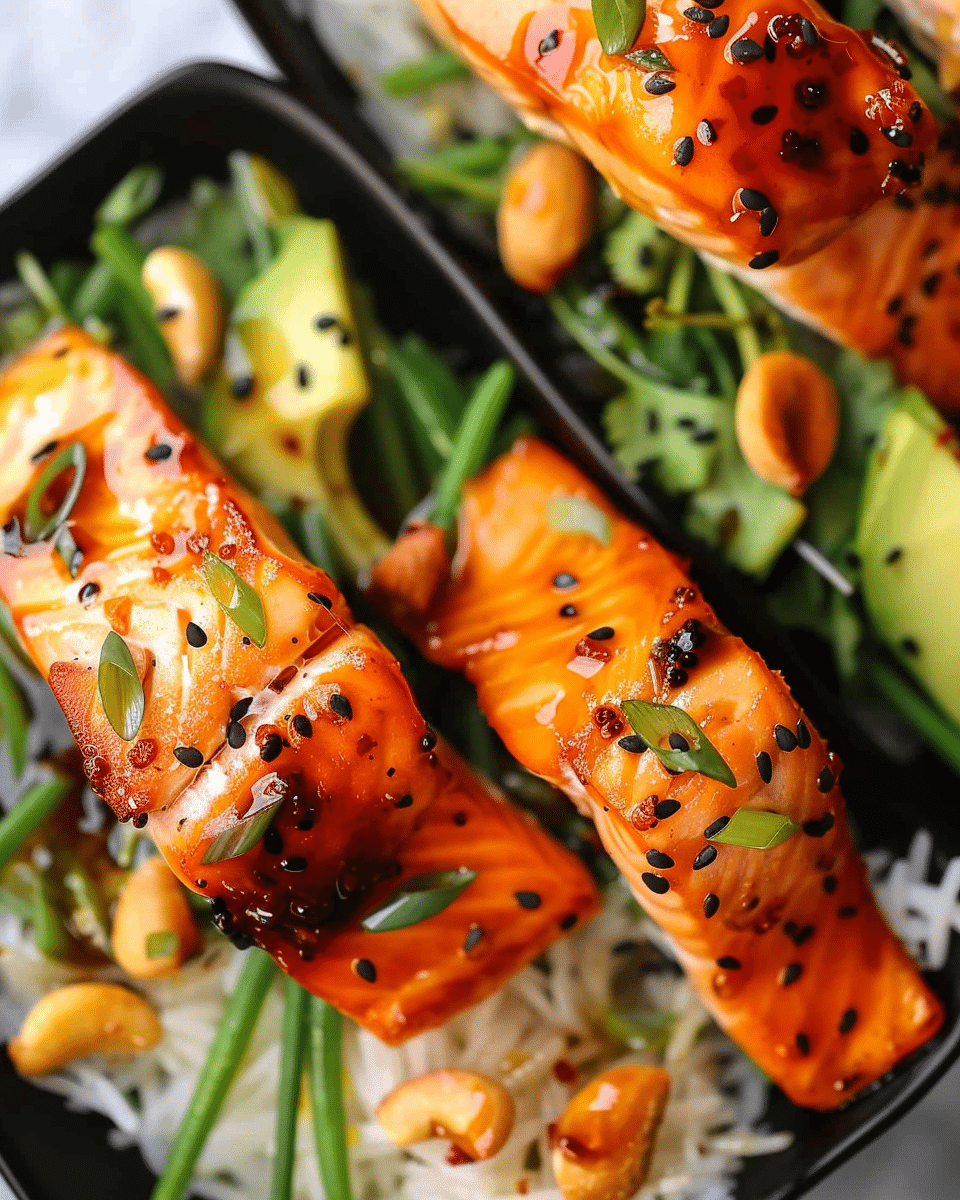 Soy Honey Glazed Salmon Bowls