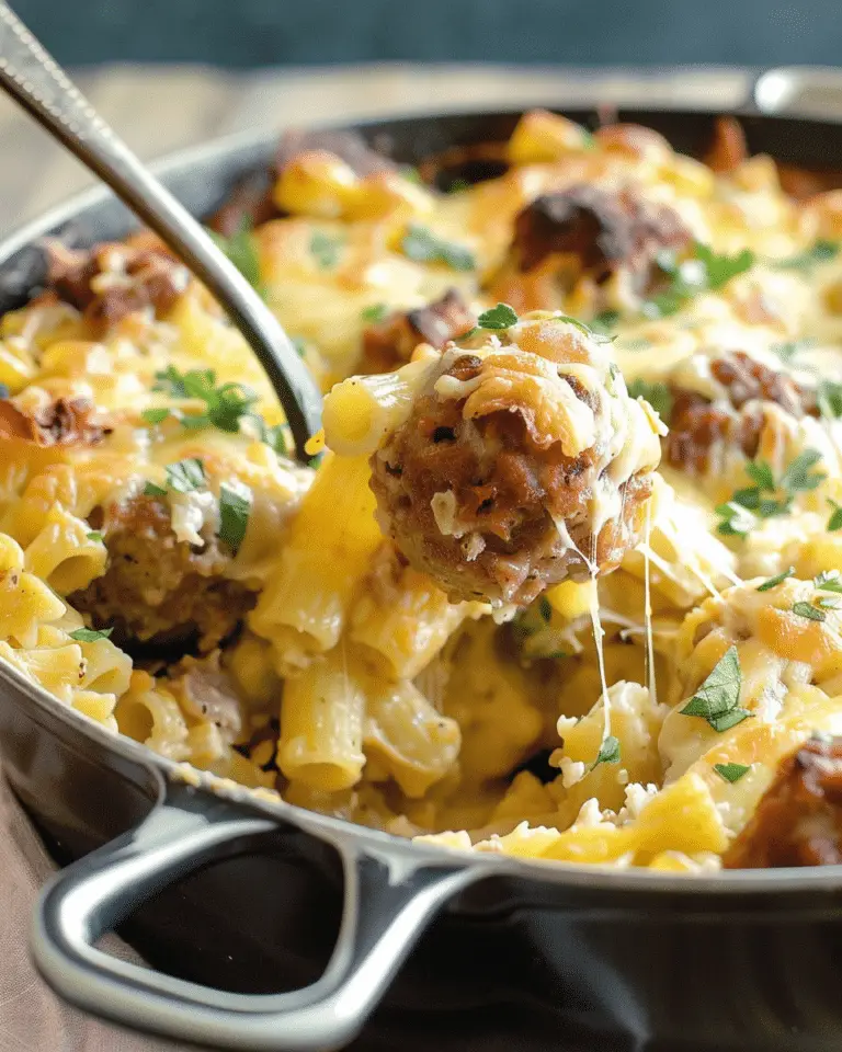 Swedish Meatball Pasta Bake