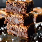 Salted Tahini Caramel Chocolate Brownie