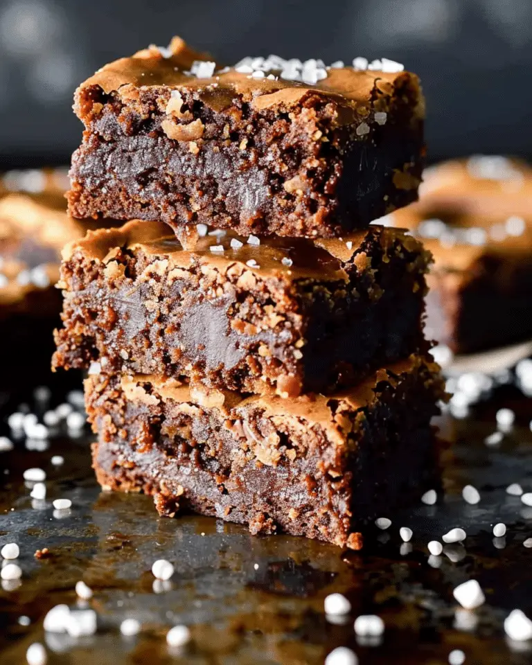 Salted Tahini Caramel Chocolate Brownie