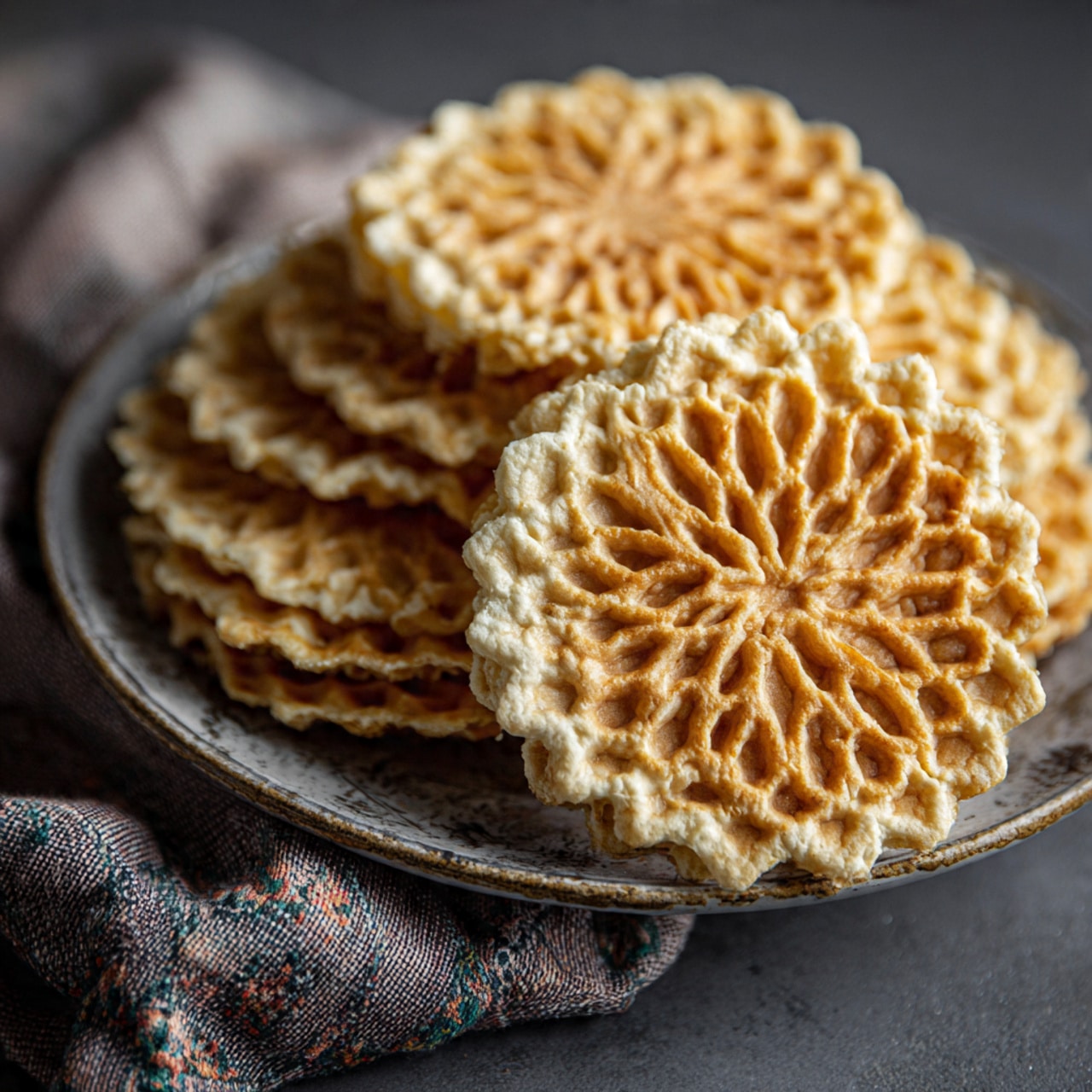 Traditional Italian Pizzelle Cookies
