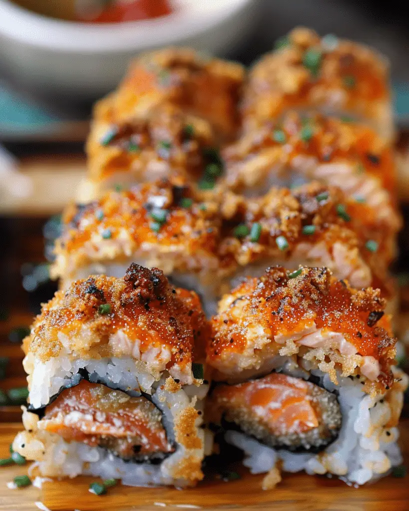 Spicy Salmon Sushi Bake