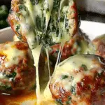 How To Make Spinach Garlic Mozzarella Stuffed Meatballs