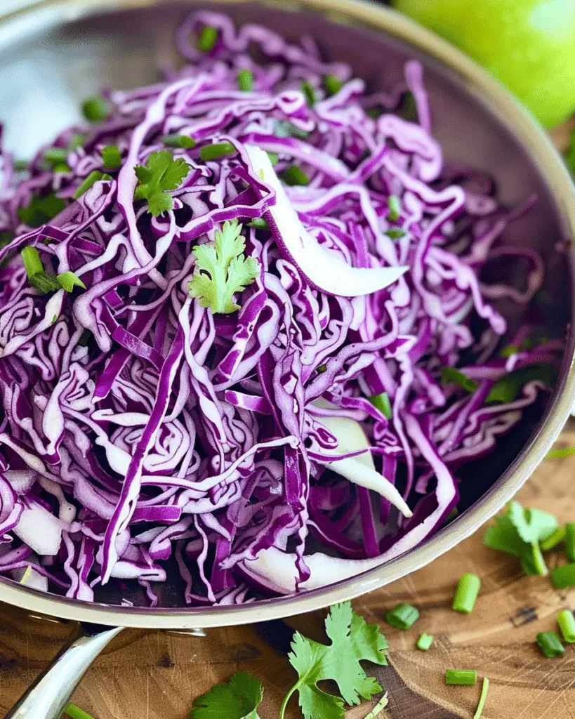 Spiralized Apple Cabbage Slaw