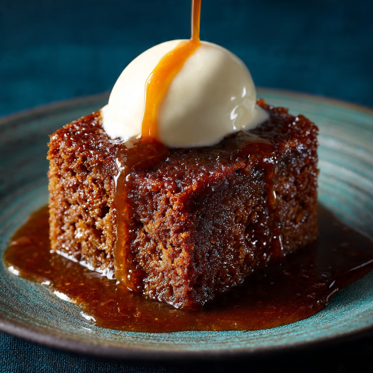 Sticky Toffee Pudding with Ice Cream