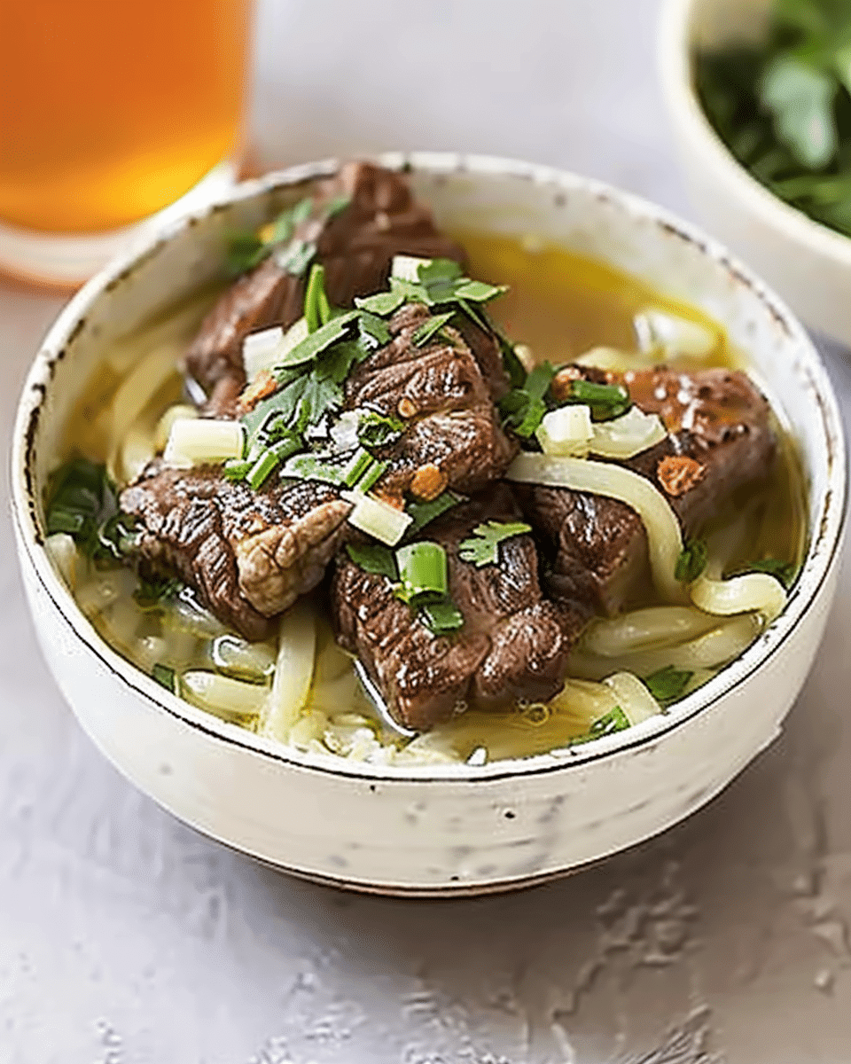 Sticky Ginger Beef Noodles