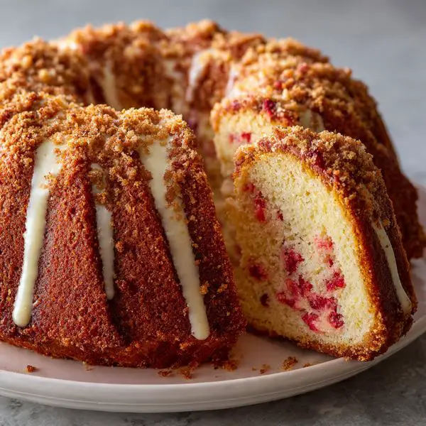 Strawberry Crumble Cake