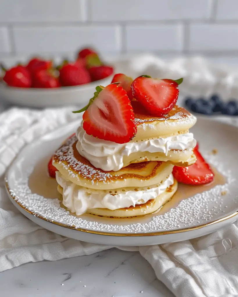 Strawberry Cheesecake Pancakes (Cracker Barrel–Style Copycat)