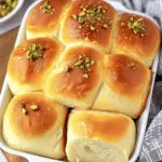 Sweet Pistachio Cream Brioche Rolls