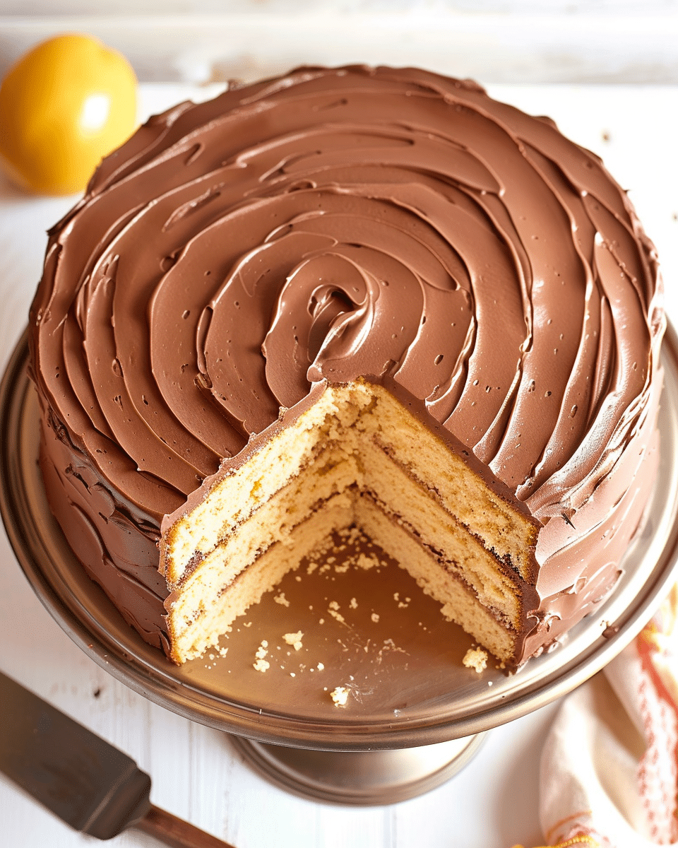 Tahini Sheet Cake with Chocolate Fudge Frosting