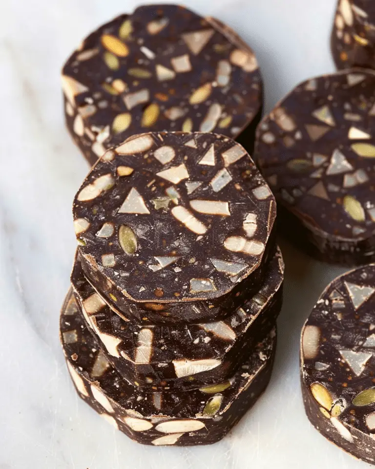 The Best Chocolate Salami (Easy, Healthy, No Butter, No Dairy)