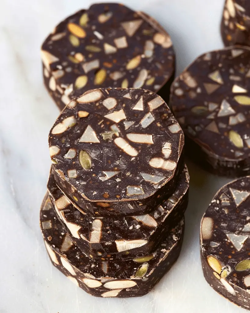 The Best Chocolate Salami (Easy, Healthy, No Butter, No Dairy)