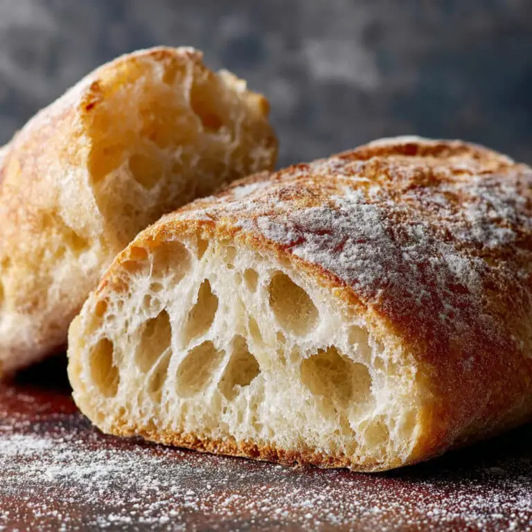 Traditional Italian Ciabatta Bread
