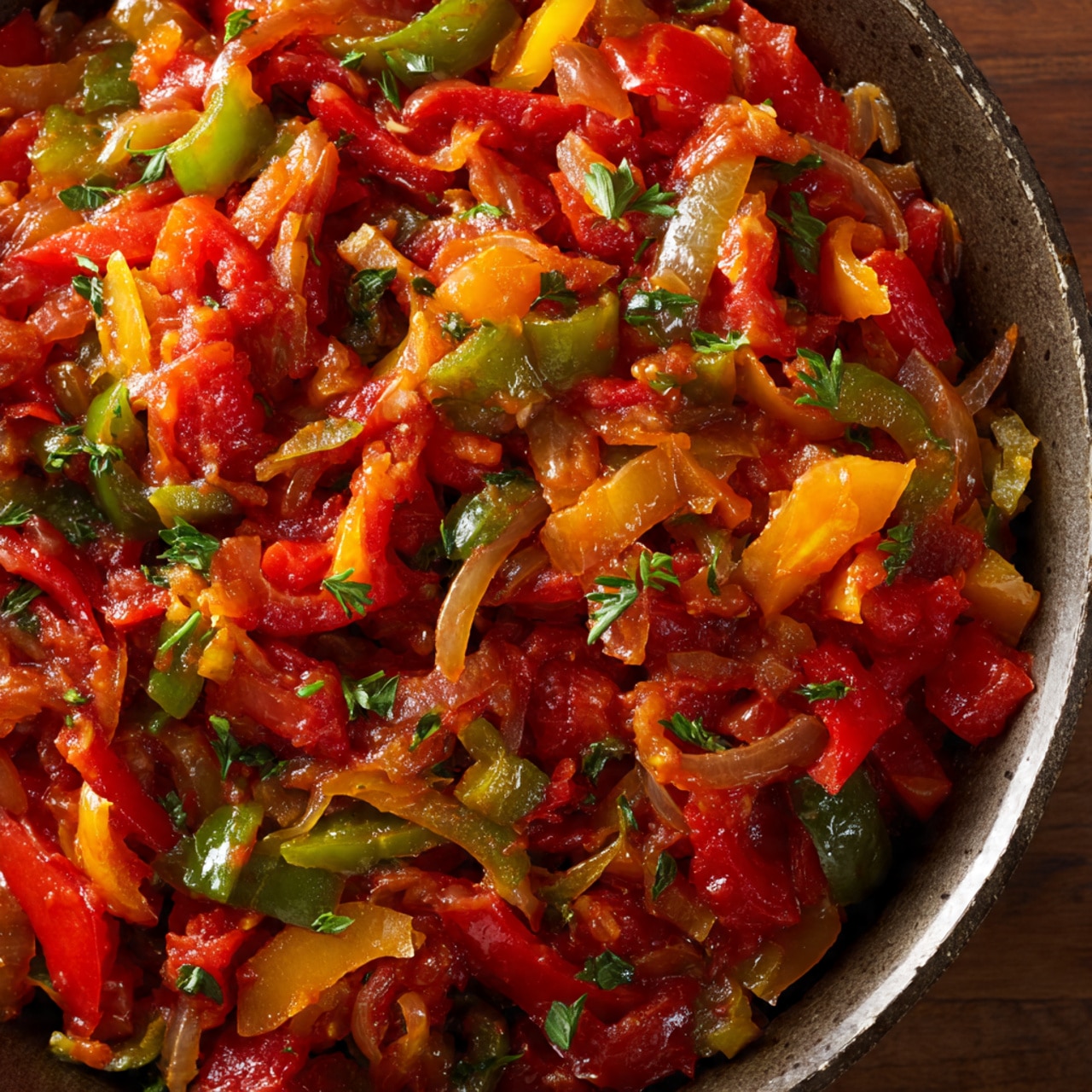 Traditional Italian Peperonata (Classic Pepper Stew)