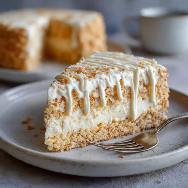 Vanilla No Bake Biscuit Cake