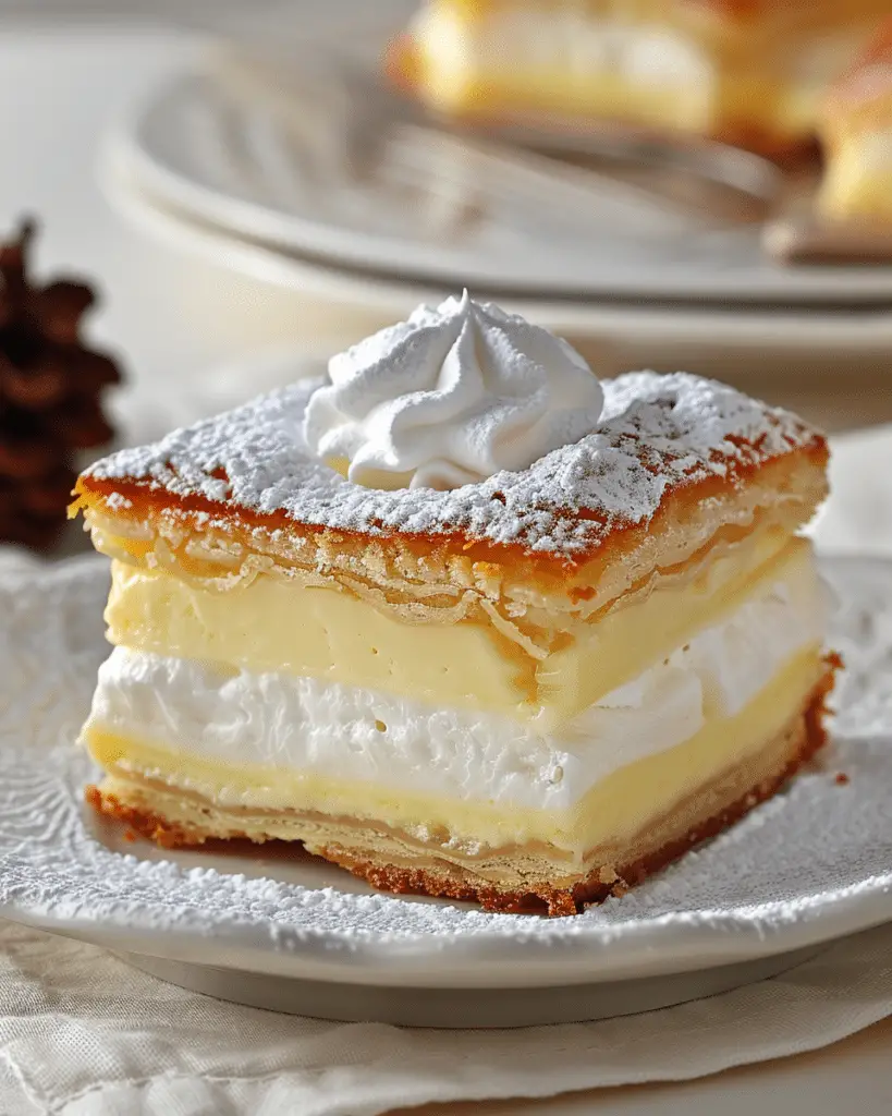 Vanilla Custard Cream Squares