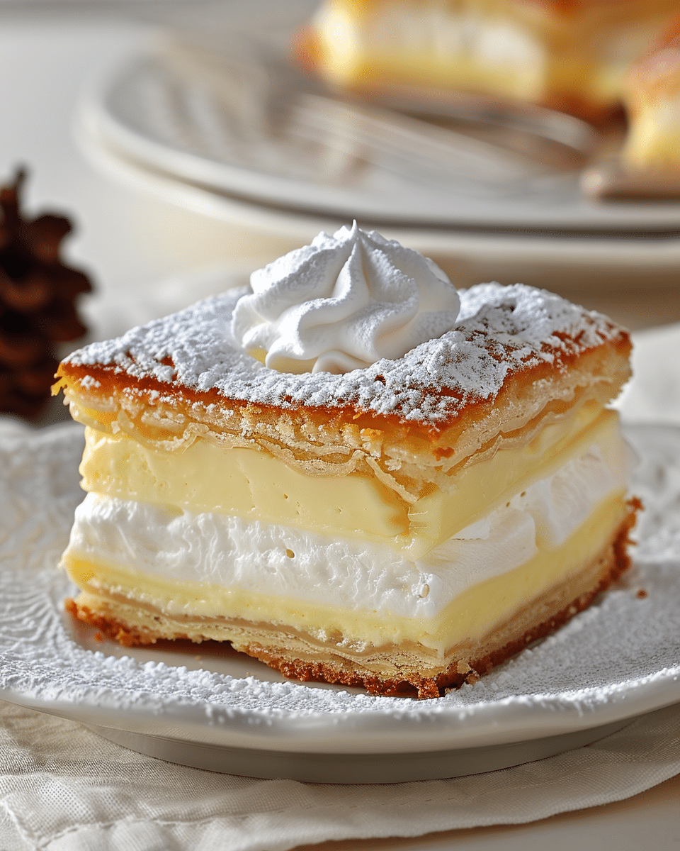 Vanilla Custard Cream Squares