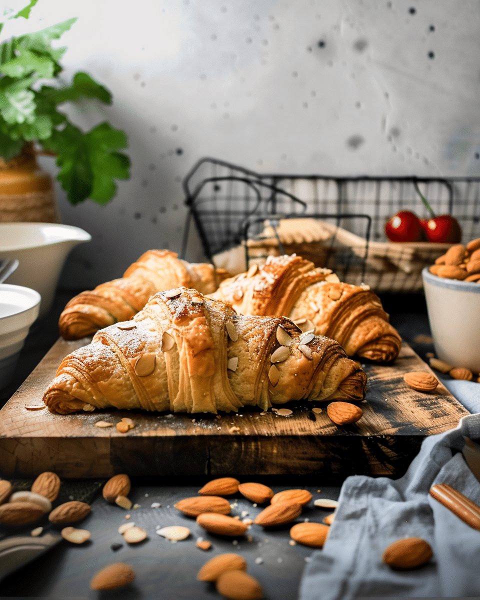 Vegan Almond Croissant Pastry (Easy, Yeast-Free)