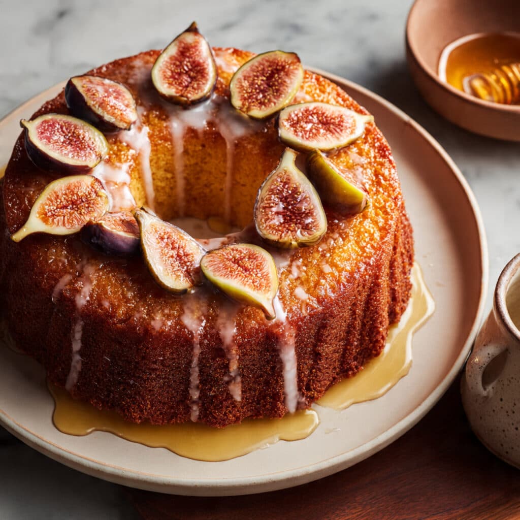Yogurt and Honey Olive Oil Cake with Figs
