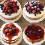 Yogurt Cake with Strawberry Jelly and Berries