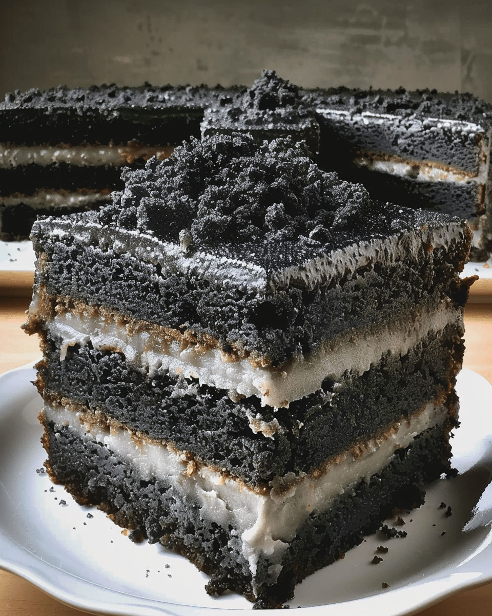 Black Sesame Mochi Cake (Easy One-Bowl Recipe)