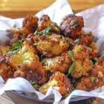 Air Fryer Garlic Parmesan Cauliflower