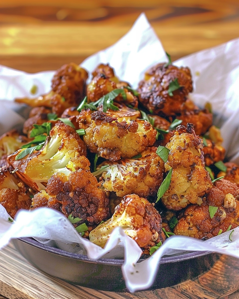 Air Fryer Garlic Parmesan Cauliflower