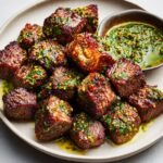 Air Fryer Steak Bites with Chimichurri