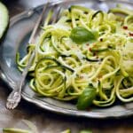 Avocado Basil Pesto Zucchini Noodles