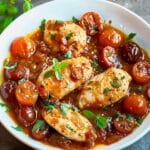 Baked Chicken with Cherry Tomatoes