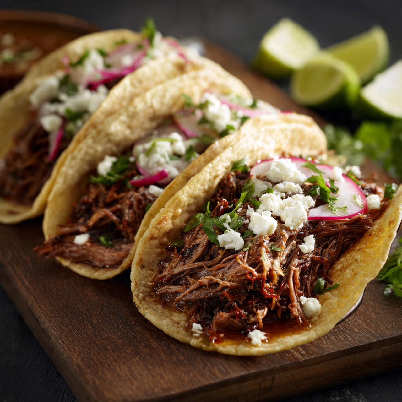 Beef Barbacoa Tacos with Consomé