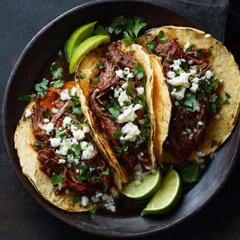 Beef Barbacoa Tacos with Consomé