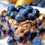 Blueberry Banana Oat Breakfast Squares