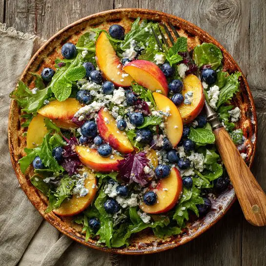 How To Make Blueberry Peach Feta Salad