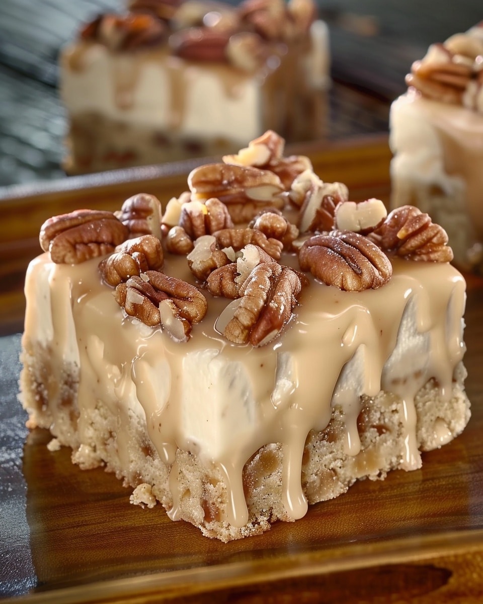 Butter Pecan Praline Poke Cake