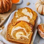 Cheesecake Swirl Pumpkin Bread
