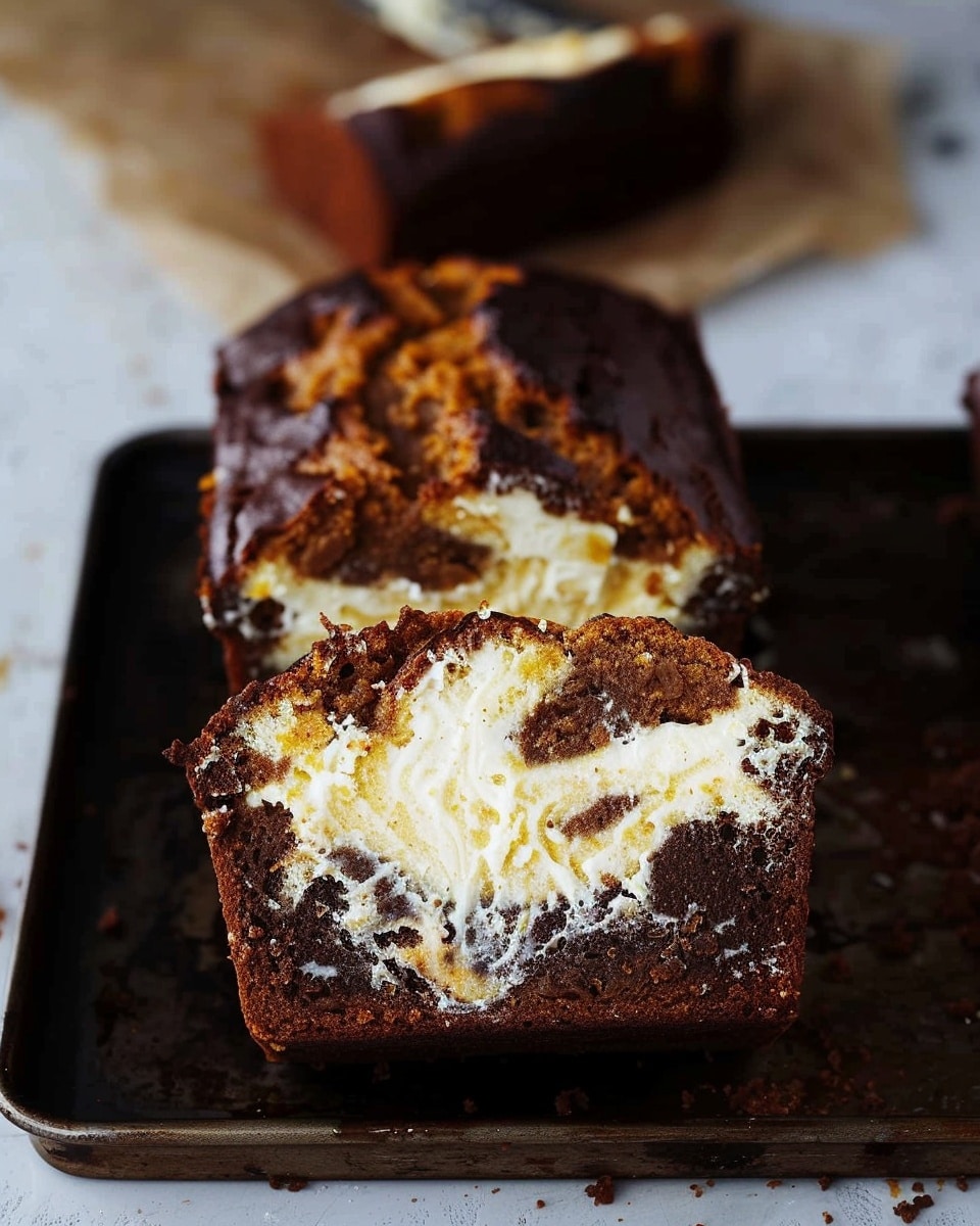 Cheesecake Swirl Pumpkin Bread