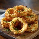 Cheesy Mozzarella Stuffed Onion Rings