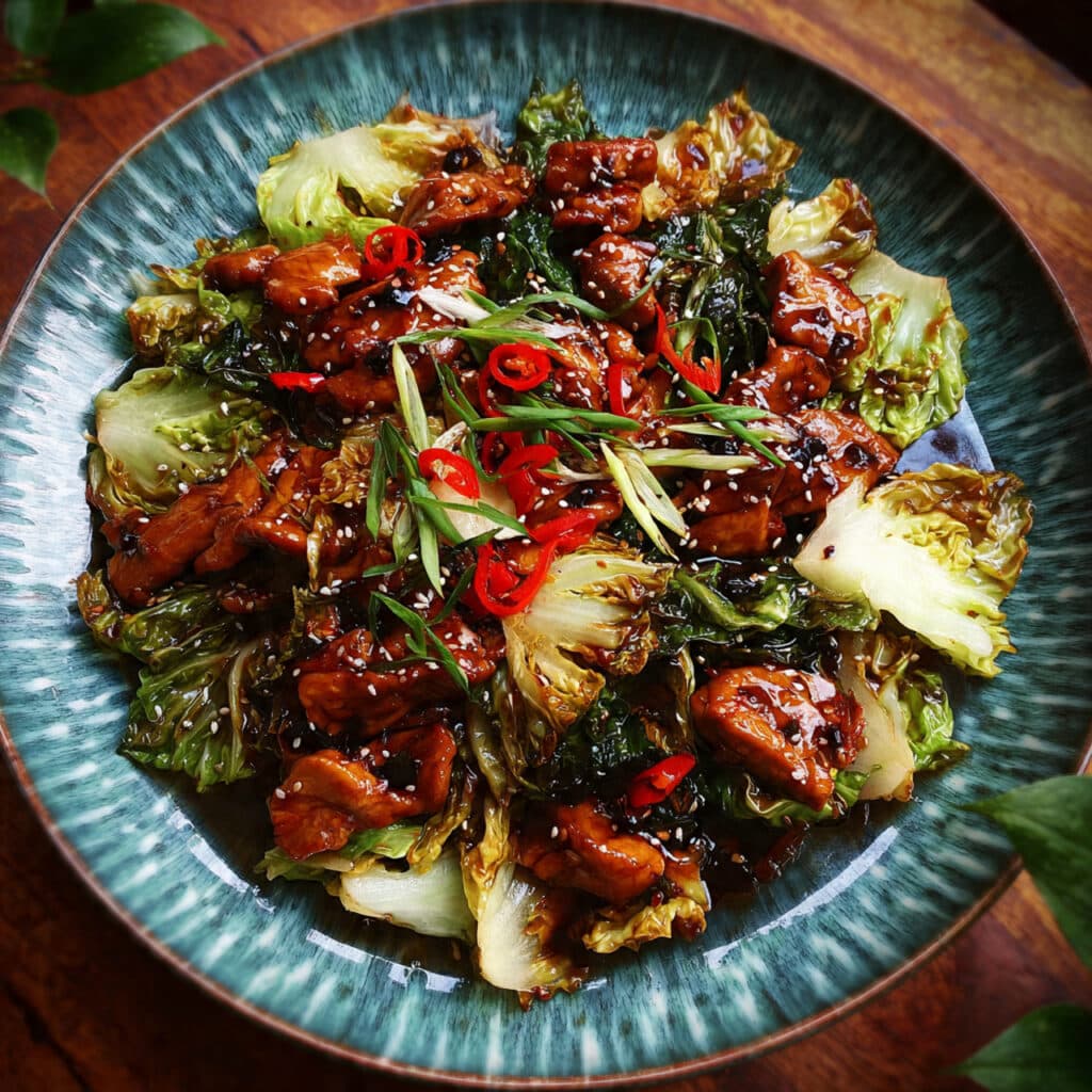 Chinese Chicken Cabbage Stir-Fry