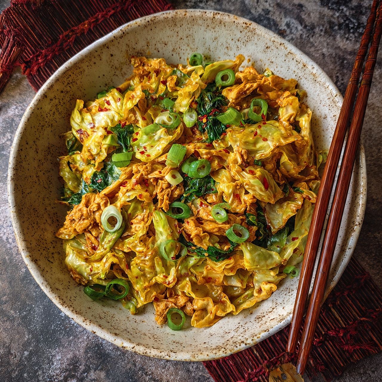 Chinese Chicken Cabbage Stir-Fry