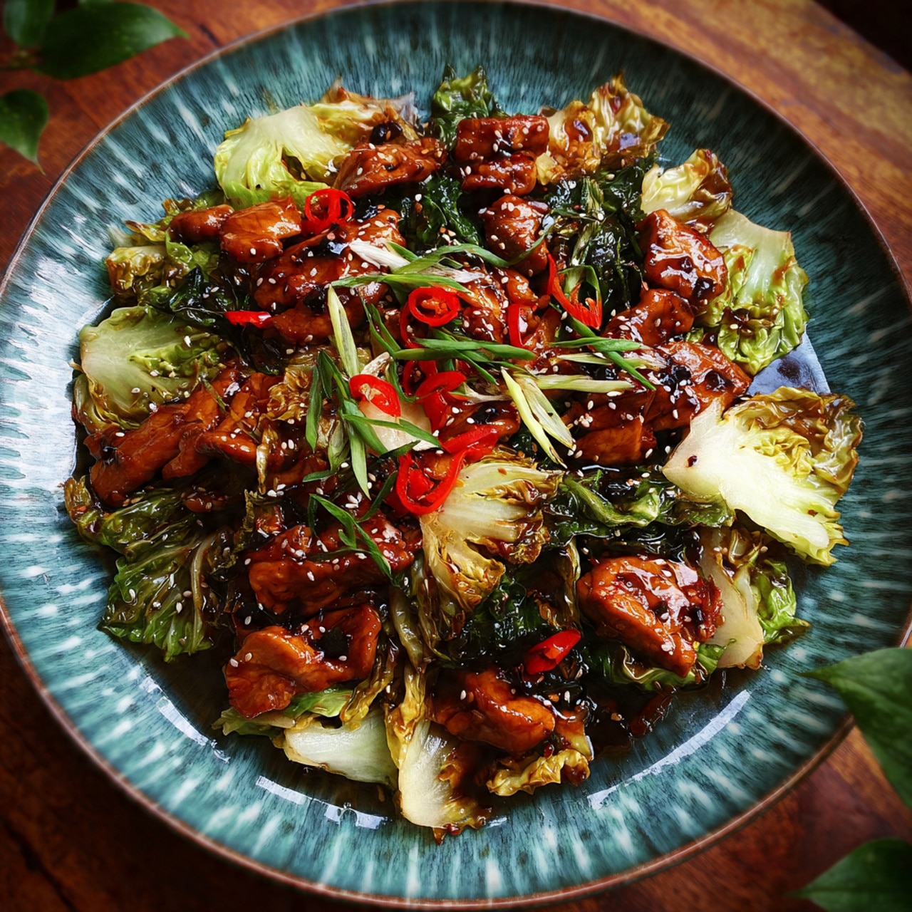 Chinese Chicken Cabbage Stir-Fry