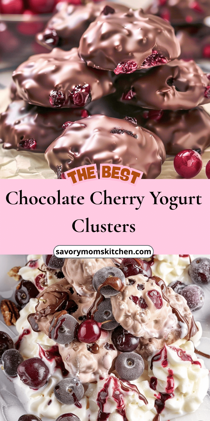 Chocolate Cherry Yogurt Clusters | Savory Mom Kitchen