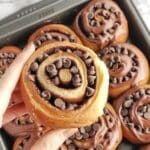 Chocolate Cinnamon Rolls with Chocolate Cream Cheese Icing